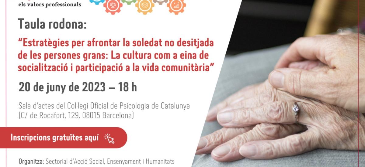 “Estratègies per afrontar la soledat no desitjada de les persones grans"