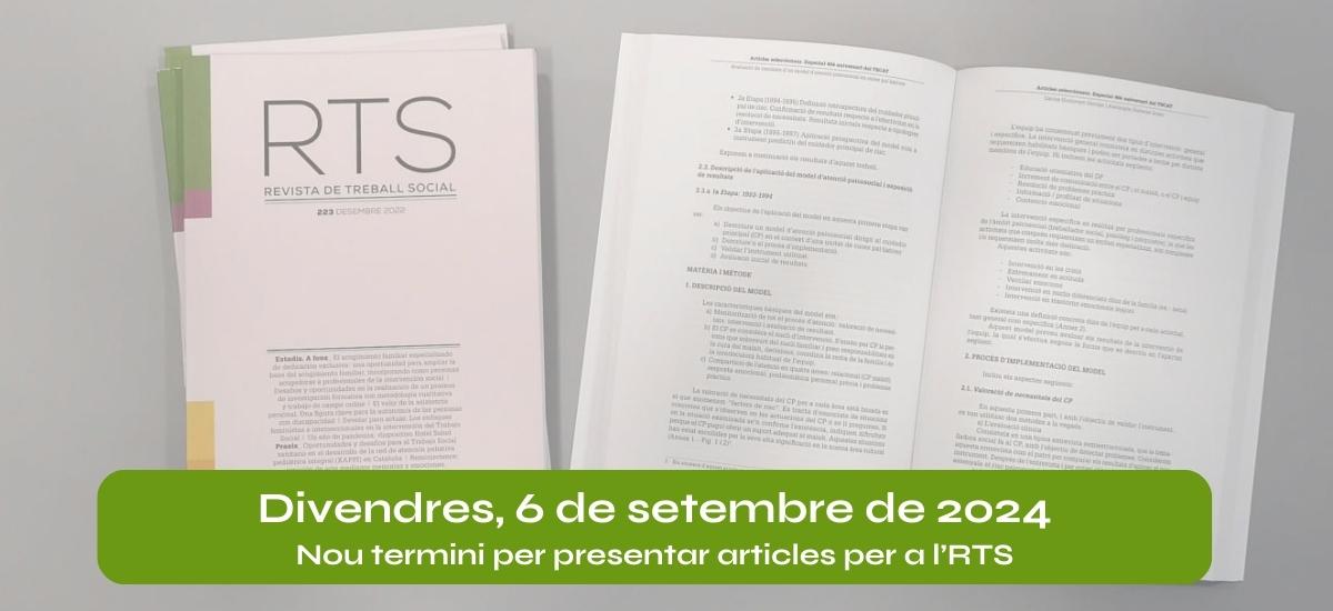 Ampliació call for papers RTS227