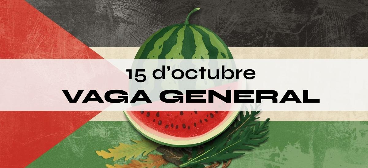 Vaga en suport al poble palestí