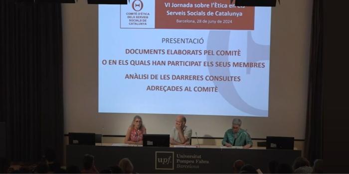 Xerrada Jornada sobre l'ètica als Seveis Socials de Catalunya