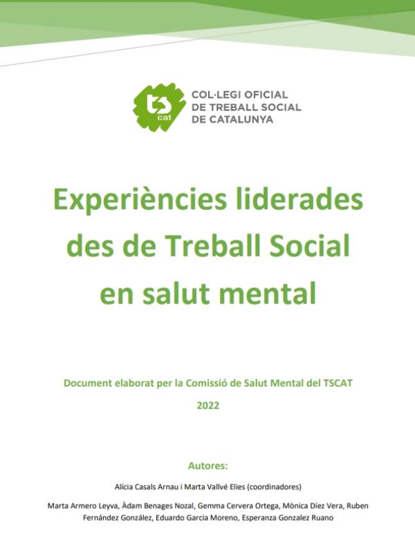 "Experiències liderades des del Treball Social en salut mental"